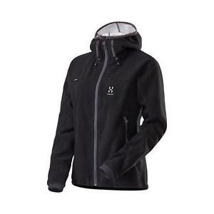 Haglöfs Ladies Windstopper fleece jacket with Hood Cyclone Q Hood, Size S, black
