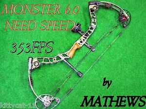 Mathews Monster 6.0  Compound Bow RH  70LBS. *SHIP WORLD WIDE**