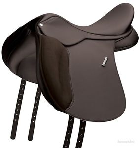 17.5 Inch Wintec 500 WIDE-All Purpose English Saddle-Easy Fit-Flocked-Brown