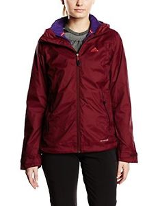 adidas, Giacca Donna HT 3in1 Wandertag, Rosso (Amazon Red F14), 36