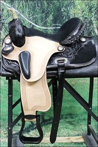 TT206BK 16" HILASON WESTERN FLEX TREE BARREL RACING TRAIL RIDING HORSE SADDLE