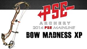 PSE Bow Madness XP 60 lbs/ 25-30" Draw, Brown Riser/ Camo Limbs/ LEFT HANDED