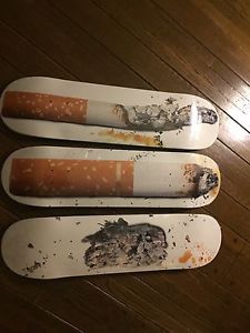 SUPREME SS16 URS FISCHER SKATEBOARD DECK SET OF 3 100% SHIPS NOW SOLD OUT