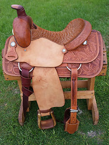 15.5" Saddlesmith Roping Saddle (Made in Texas) Roper