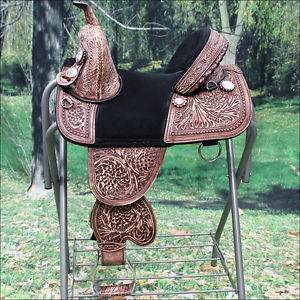 TW101MRO HILASON TREELESS WESTERN TRAIL BARREL RACING SADDLE 13 14 15 16 17 18