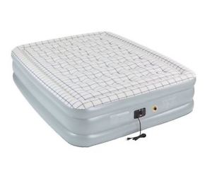 Coleman Premium Inflatable Air Mattress Airbed Bed Camping Pump Queen White New