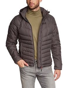 Jack Wolfskin, Piumino Uomo Selenium, Grigio (Dark Steel), S
