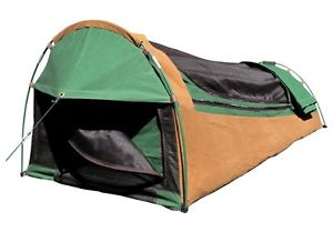 Jolly Shiralee XL Dome Tear-Check 15/17oz Canvas Top-Loading Camping 5 Star Swag