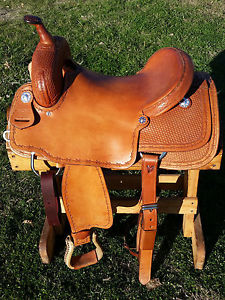 16" Teskey's Cutting Saddle (Made in Texas)
