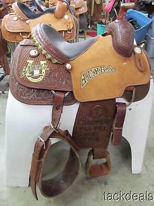 New Cactus Team Roping Roper Saddle 14" Never Used NICE!