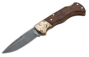 Böker Mokume Damast Imbuia Taschenmesser, 150-Lagen-Klinge