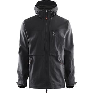Haglofs Rugged Fjell Mens Jacket Windproof - True Black All Sizes