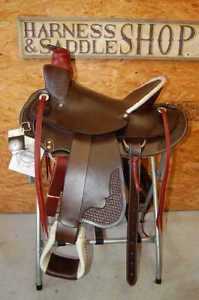 16" G.W. CRATE WADE RANCH ROPING SADDLE FREE SHIP NEW Y MADE IN ALABMA USA