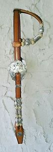 Champion Turf Double Ear Show Headstall w/Sterling and Sterling Overlay Silver