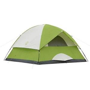 "Coleman Sundome 6 Tent 10'x10' W 72" Center Height Sleeps 6 People Comfortable"