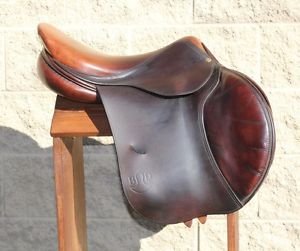 17.5" 17 1/2 Bruno Delgrange Partition Saddle  Big Logo