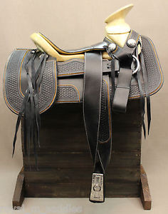 15" CHARRO SADDLE MEXICAN HORSE SADDLE MONTURA CHARRA
