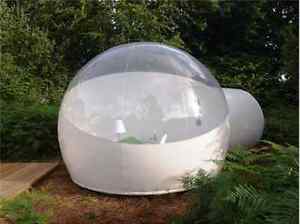 Stargaze Outdoor Single Tunnel Inflatable Bubble Camping Tent - HALF-N-HALF LOOK