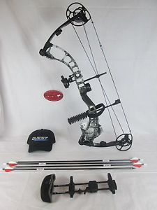 Quest AMP package 40-70# 26.5-31" RIGHT HAND Elevate Camo & Black Compound Bow