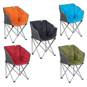 ACOLCHADO DELUXE PLEGABLE ACAMPADA CUBO SILLA ASIENTO jardín viaje de lujo