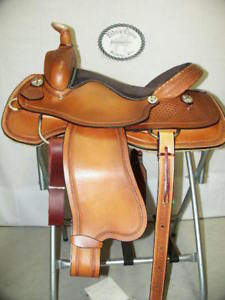 16" G.W. CRATE RANCH ROPING SADDLE NEW FREE SHIP 17 15 MADE IN ALABAMA USA