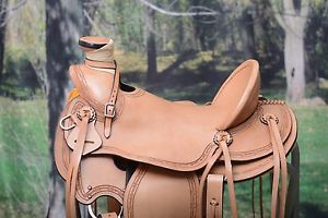 HILASON WESTERN BIG KING SERIES WADE RANCH ROPING COWBOY SADDLE 15", 16" 17"