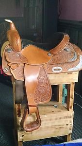 Circle Y  Show Saddle, Bridle, Breast Collar, Bit, and Girth