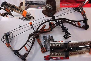 Hoyt NITRUM TURBO, 55-65Lbs #3 Z5 TURBO Cam DW 28 to 30" RH Brown/Orange Accent