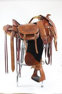 The Westernaire Custom Barrel Racing Pleasure Trail Horse Saddle + Accessories