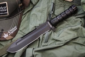 Survivial knife "Survivalist Z" Black Serrated (D2) + sheath Kizlyar Supreme