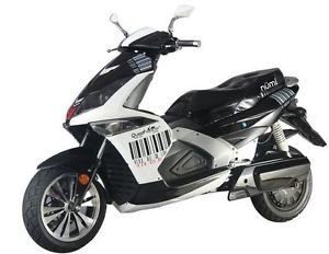 FAST Electric Moped Scooter Bike Big 1490w Motor 72v Battery 44miles - 25mph!