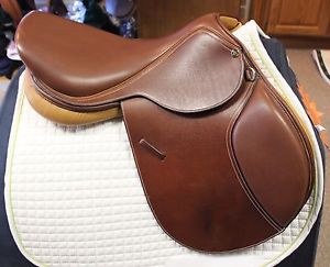 NEW Intrepid Gold Close Contact Saddle - 17.5" Medium Tree - Brown Two-Tone