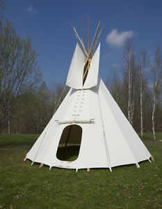 Ø 5 m (16.4 ft)  Tipi -  Indian tent -  tepee   Sioux Style