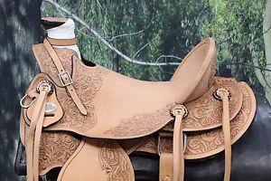 HILASON WESTERN BIG KING SERIES WADE RANCH ROPING COWBOY SADDLE 15", 16" 17"