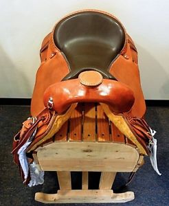 Colorado XXL Draft Western Trail Saddle, Russet Leather!  16"  Seat  New w/Tags!
