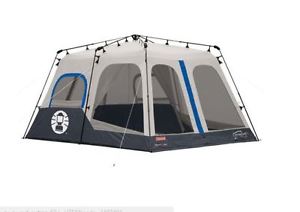 Coleman 8 Person Family Instant Tent Hiking Camping Outdoor Waterproof Blue New