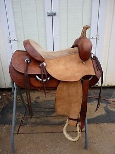 15" H. King All Around Barrel Racer Cutting Saddle Full Quarter Horse Bars