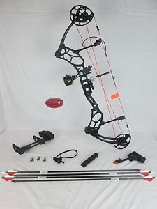 Bear Archery Threat compound Bow Package Shadow Black 70# Right Hand