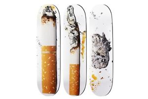 Supreme Urs Fischer Skateboard Decks Set of 3 Toasted Fried Baked NEW LIMITED