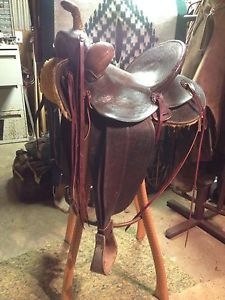 Power  Saddlery  Pendleton Or. Buckaroo Western Saddle Highback 15"