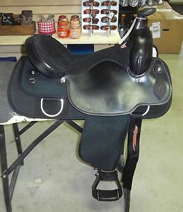 16" NEW BLACK FABTRON NUMBER ONE TRAIL SADDLE #1 604