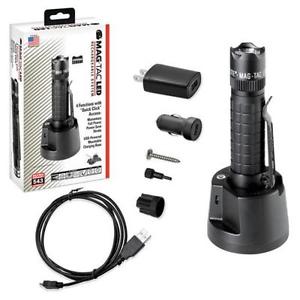 Maglite Mag-Tac Rechargeable Color: Black Feature: Crown Bezel Head - Trm1Ra4