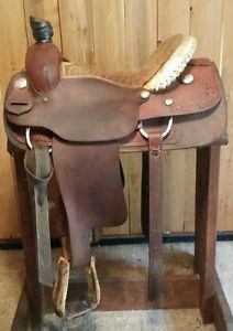 16" Used Billy Cook Roping Saddle #4837