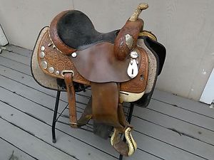 Circle Y Martha Josey Ultimate 14" inch Saddle lot's of Silver!