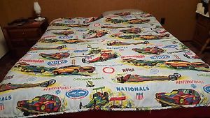 Vintage NHRA Drag Race Sleeping Bag one owner Winternationals Springnationals