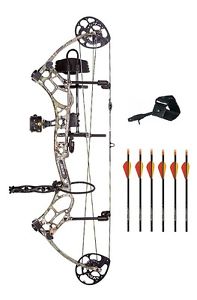 New 2016 Bear Archery Threat RTH 70# RH Bow Package Shadow Series Arrows Release