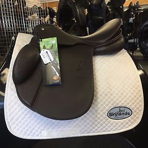 New! Demo Passier Avior Jumping Saddle Size 17.5" - Havana (Brown)