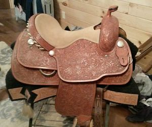 Custom Western Saddle, Pleasure, Show, or Trail, East Texas Saddlery (ETS), 15"