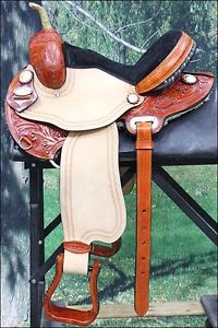 TT205BGST 14" HILASON WESTERN FLEX TREE BARREL RACING TRAIL RIDING HORSE SADDLE