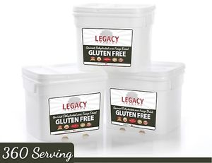Legacy Food Storage 360 Serving Certified Gluten Free Entree Package GMO Free
